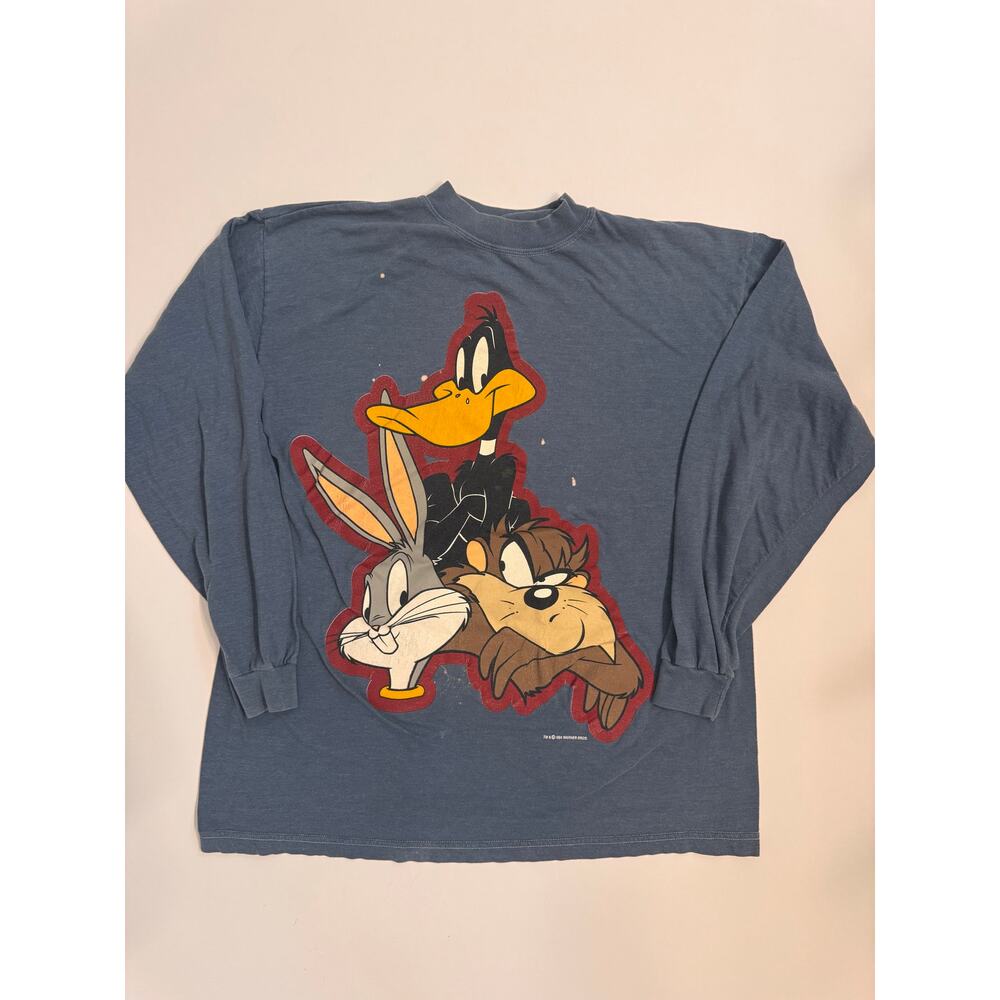 Vintage 1994 Warner Bros Daffy/Taz/Bugs Bunny Long Sleeve T-Shirt No Tag
